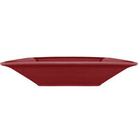 International Tableware EL-12-RH Elite Harvest 13 oz. Square Rhubarb Porcelain Grapefruit Bowl - 24/Case