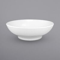 International Tableware TN-208 Torino 32 oz. Round European White Coupe Porcelain Bowl - 12/Case