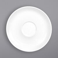 International Tableware BL-38 Bristol 4 3/4" Bright White Porcelain Saucer - 36/Case
