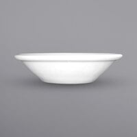 International Tableware BR-11 Brighton 4.75 oz. Round European White Porcelain Fruit Bowl - 36/Case