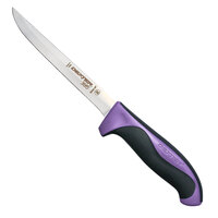 Dexter-Russell 36002P 360 Series 6 inch Narrow Flexible Boning Knife with Purple Allergen-Free Handle
