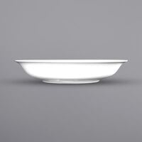 International Tableware BL-25 Bristol 10 oz. Bright White Rolled Edge Porcelain Soup Bowl - 36/Case
