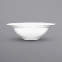 International Tableware BL-10 Bristol 11 oz. Bright White Rolled Edge Porcelain Grapefruit Bowl - 36/Case