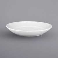 International Tableware BL-210 Bristol 44 oz. Round Bright White Rolled Edge Porcelain Stadium Pasta Bowl - 12/Case