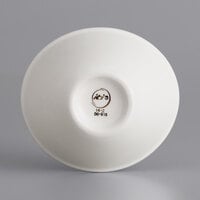 International Tableware DO-910 Dover 7 oz. Oval European White Curved Rim Porcelain Bowl - 36/Case