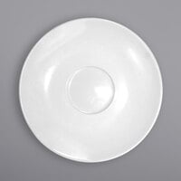 International Tableware DO-67 Dover 6 1/2 inch European White Porcelain Cappuccino Saucer - 36/Case
