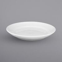 International Tableware BL-209 Bristol 28 oz. Round Bright White Rolled Edge Porcelain Stadium Pasta Bowl - 12/Case