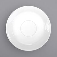 International Tableware BL-2 Bristol 6 1/8" Round Bright White Porcelain Saucer - 36/Case