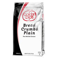 Golden Dipt 4 lb. Plain Bread Crumbs - 6/Case