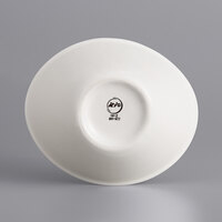 International Tableware DO-922 Dover 13 oz. Oval European White Curved Rim Porcelain Bowl - 24/Case