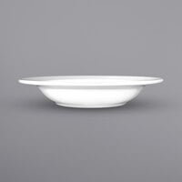 International Tableware BL-3 Bristol 13 oz. Bright White Wide Rim Porcelain Soup Bowl - 24/Case