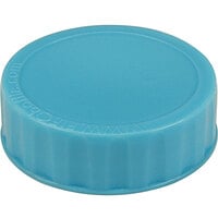 FIFO Innovations 280-1704 Light Blue Identification Label Cap for FIFO Squeeze Bottles - 6/Pack