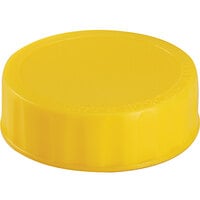 FIFO Innovations 280-1638 Yellow Identification Label Cap for FIFO Squeeze Bottles - 6/Pack