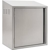 Eagle Group WCH-24C-L 24 inch Type 300 Stainless Steel Chemical Storage Wall Cabinet - Left Hinged
