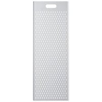 GI Metal Azzurra 16" x 43" Anodized Aluminum Rectangular Perforated Pizza Board AM-40110AF