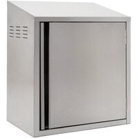 Eagle Group WCH4-24C-R 24 inch Type 430 Stainless Steel Chemical Storage Wall Cabinet - Right Hinged