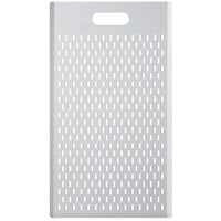 GI Metal Azzurra 16" x 27 1/2" Anodized Aluminum Rectangular Perforated Pizza Board AM-4070AF