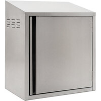 Eagle Group WCH-24C-R 24 inch Type 300 Stainless Steel Chemical Storage Wall Cabinet - Right Hinged