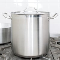Vollrath 3504 Optio 18 Qt. Stainless Steel Stock Pot with Cover