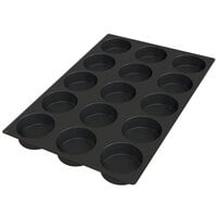 Silikomart SQ067 15 Compartment Disco Silicone Baking Mold - 4 1/8" x 4 1/8" x 1 1/2" Cavities