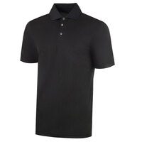 Henry Segal Men's Customizable Black Short Sleeve Moisture Wicking Polo Shirt with UV Protection - 2XL