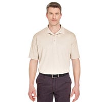 Henry Segal Men's Customizable Stone Short Sleeve Moisture Wicking Polo Shirt with UV Protection - 2XL