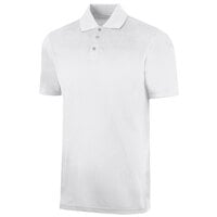 Henry Segal Unisex Customizable White Short Sleeve Moisture Wicking Polo Shirt with UV Protection