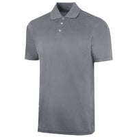 Henry Segal Unisex Customizable Charcoal Gray Short Sleeve Moisture Wicking Polo Shirt with UV Protection