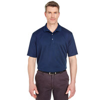 Henry Segal Men's Customizable Navy Short Sleeve Moisture Wicking Polo Shirt with UV Protection - 2XL