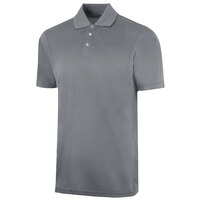Henry Segal Men's Customizable Charcoal Gray Short Sleeve Moisture Wicking Polo Shirt with UV Protection - 2XL