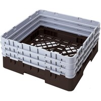 Cambro BR712167 Brown Camrack Full Size Open Base Rack with 3 Extenders