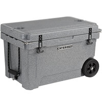 CaterGator CG45SPGW Gray 45 Qt. Mobile Rotomolded Extreme Outdoor Cooler / Ice Chest