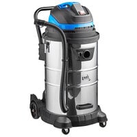 Lavex Janitorial 13 Gallon Stainless Steel Commercial Wet / Dry Vacuum with Toolkit - 100-120V, 1200W