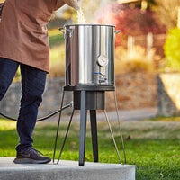 Backyard Pro BREWKIT3 Brewing Kit with 21 inch Tall Outdoor Gas Range / Patio Stove and 40 Qt. / 10 Gallon Stainless Steel Brewing Pot Kit