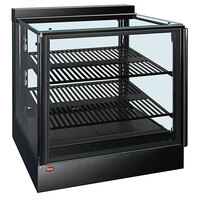 Hatco IHDCH-28 Black 28" Full Service Heated Display Warmer with Sliding Doors and Humidity Control - 208V, 3090W