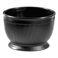 GET HCR-92-BK 5 oz. Black Insulated Bowl with Pedestal Base - 12/Pack