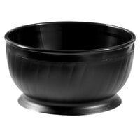 GET HCR-93-BK 8 oz. Black Insulated Bowl with Pedestal Base - 12/Pack