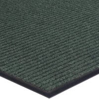 Lavex Janitorial Needle Rib 2' x 3' Green Indoor Entrance Mat - 3/8 inch Thick