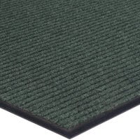 Lavex Needle Rib 2' x 3' Green Indoor Entrance Mat - 3/8" Thick