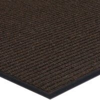 Lavex Janitorial Needle Rib Brown Indoor Entrance Mat - 3/8" Thick