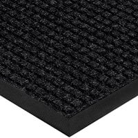 Lavex Janitorial Water Absorbent 2' x 3' Pepper Waffle Indoor Entrance Mat - 3/8 inch Thick