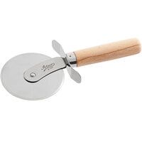 Ateco 1394 4 inch Stainless Steel Pastry Cutter with Wooden Handle