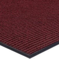 Lavex Janitorial Needle Rib 2' x 3' Red Indoor Entrance Mat - 3/8 inch Thick