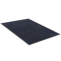 Lavex Janitorial Plush 2' x 3' Solid Navy Blue Olefin Indoor Entrance Mat - 3/8 inch Thick