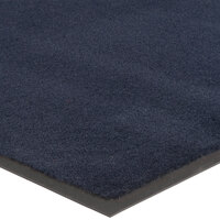 Lavex Janitorial Plush 2' x 3' Solid Navy Blue Olefin Indoor Entrance Mat - 3/8 inch Thick