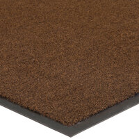 Lavex Janitorial Plush Chocolate Olefin Indoor Entrance Mat - 3/8" Thick