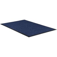 Lavex Janitorial Water Absorbent 2' x 3' Blue Waffle Indoor Entrance Mat - 3/8 inch Thick