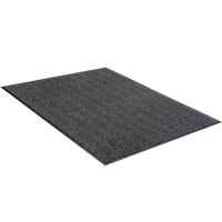 Lavex Janitorial Chevron Rib 2' x 3' Charcoal Indoor Entrance Mat - 3/8 inch Thick