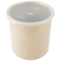 Cambro 2.7 Qt. Beige Round Polypropylene Crock with Lid