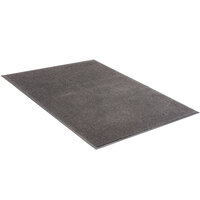 Lavex Janitorial Plush 2' x 3' Charcoal Olefin Indoor Entrance Mat - 3/8 inch Thick